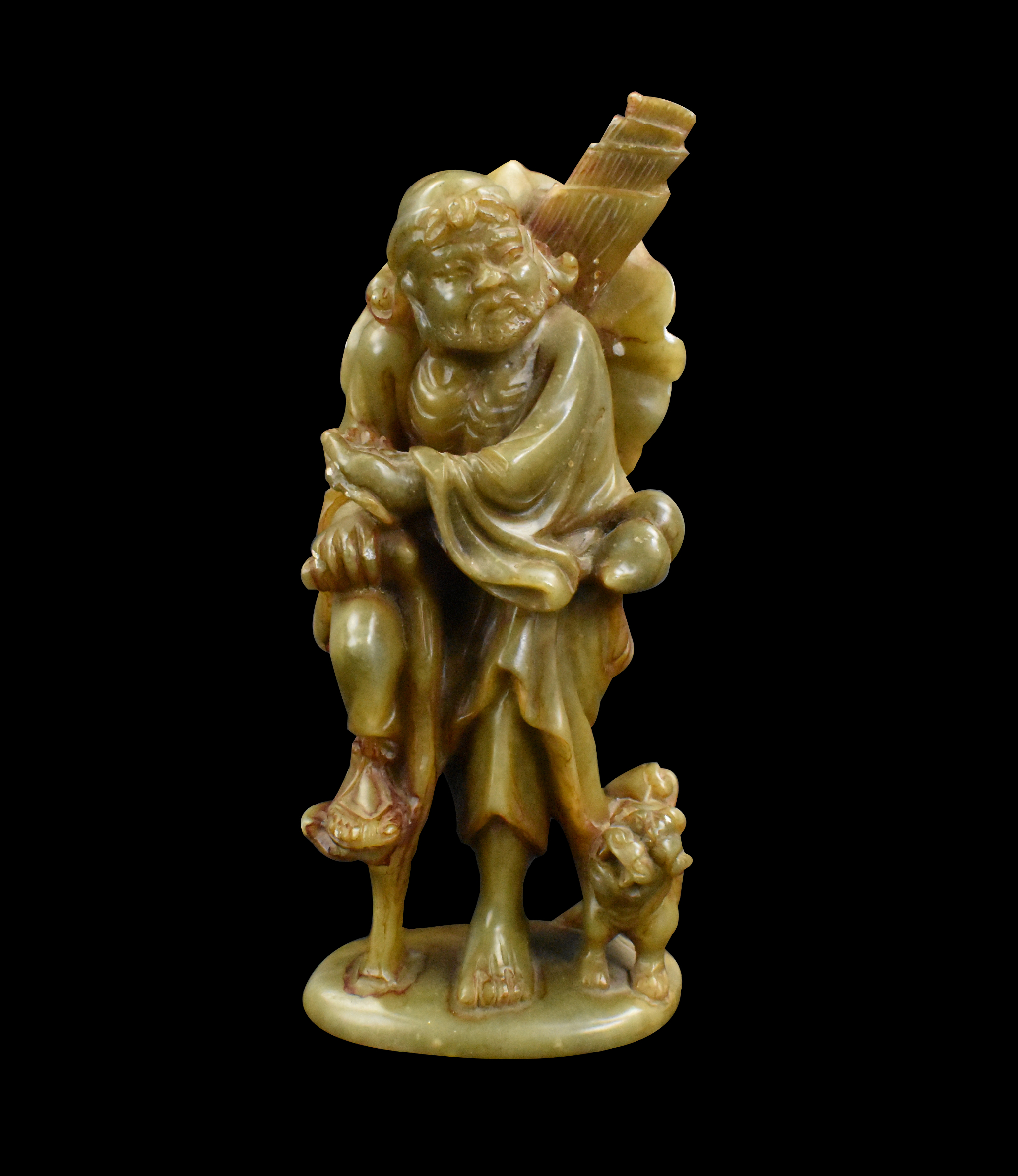 CHINESE JADE CARVED LUOHAN