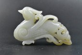 CHINESE JADE CARVED PHOENIX TO