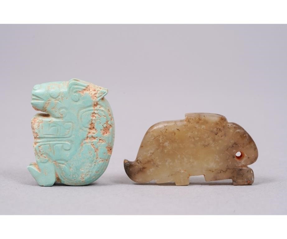 Chinese jade carved rabbit;