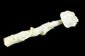 CHINESE JADE CARVED RUYI W/ DR