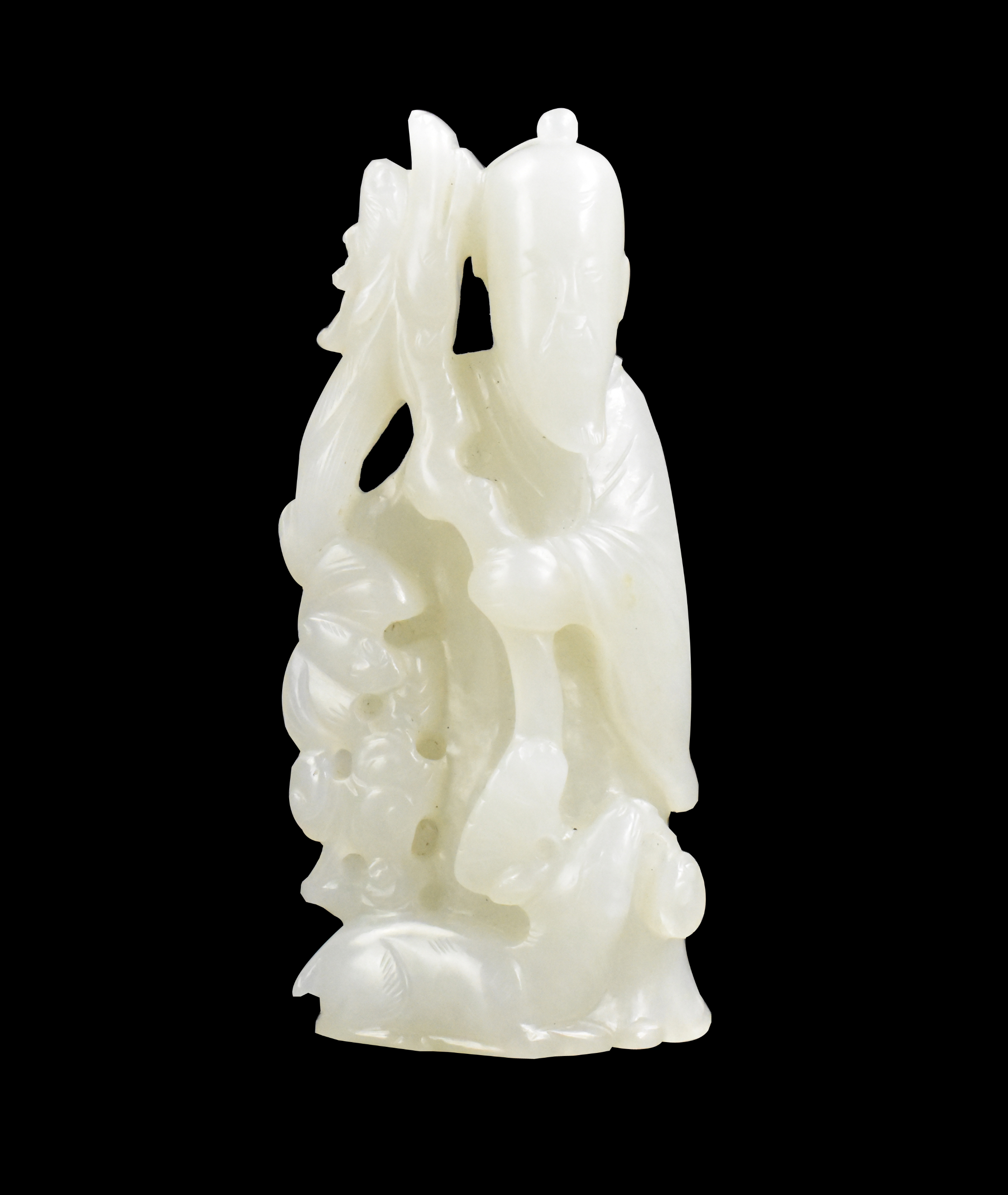 CHINESE JADE CARVED "SHOU"