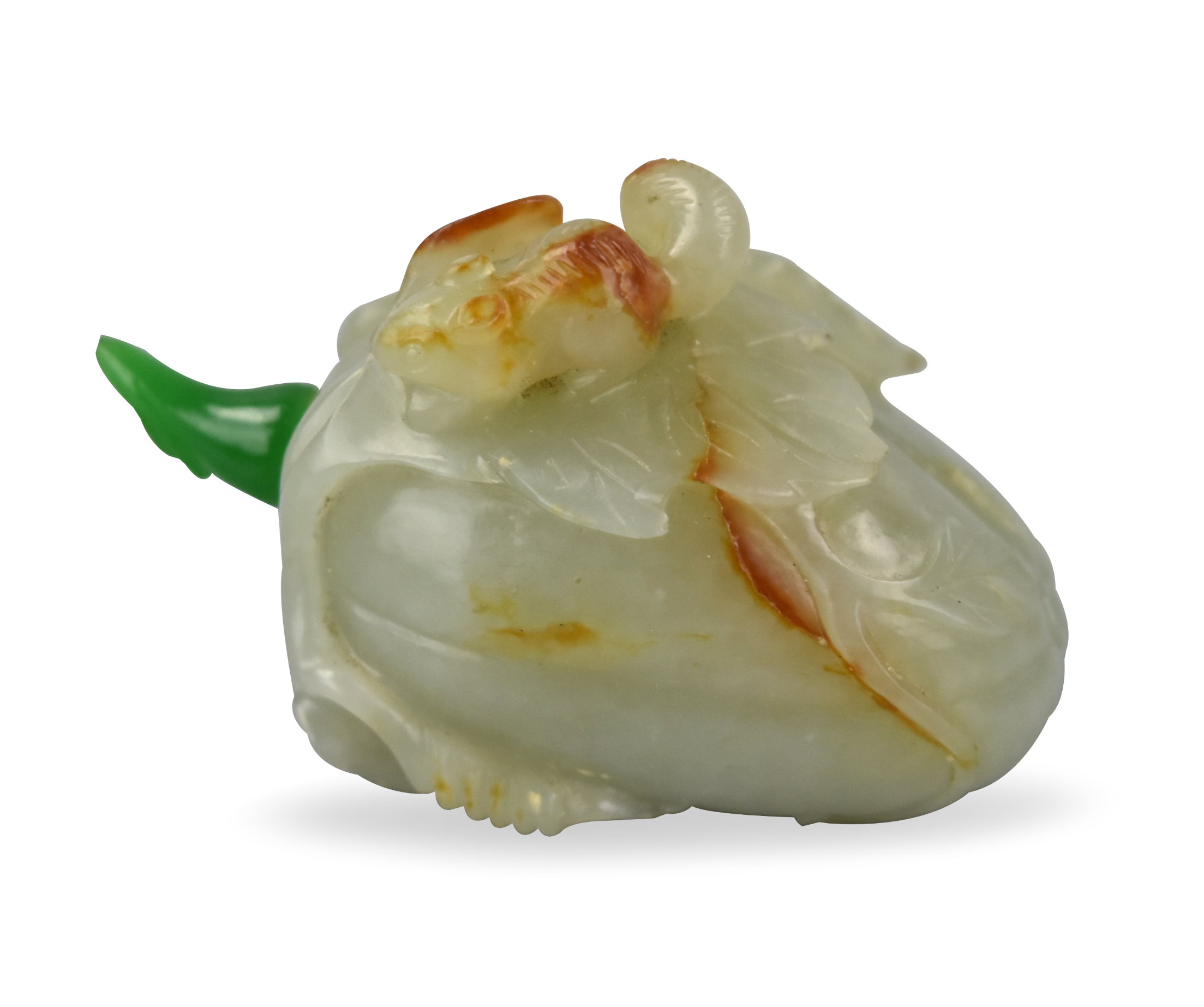 CHINESE JADE CARVED SNUFF BOTTLE