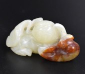 CHINESE JADE CARVING OF 2 FOO