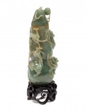 CHINESE JADE DOUBLE GOURD BOTT