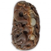 CHINESE JADE DRAGON CARVINGDES