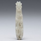 Chinese Jade Garment Hook Chin