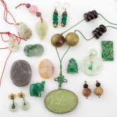 CHINESE JADE & HARDSTONE CARVI
