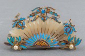 CHINESE JADE KINGFISHER FEATHE