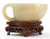 CHINESE JADE LIBATION CUP ON H