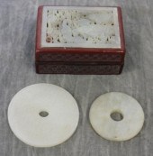 Chinese Jade Lot.Includes a bo