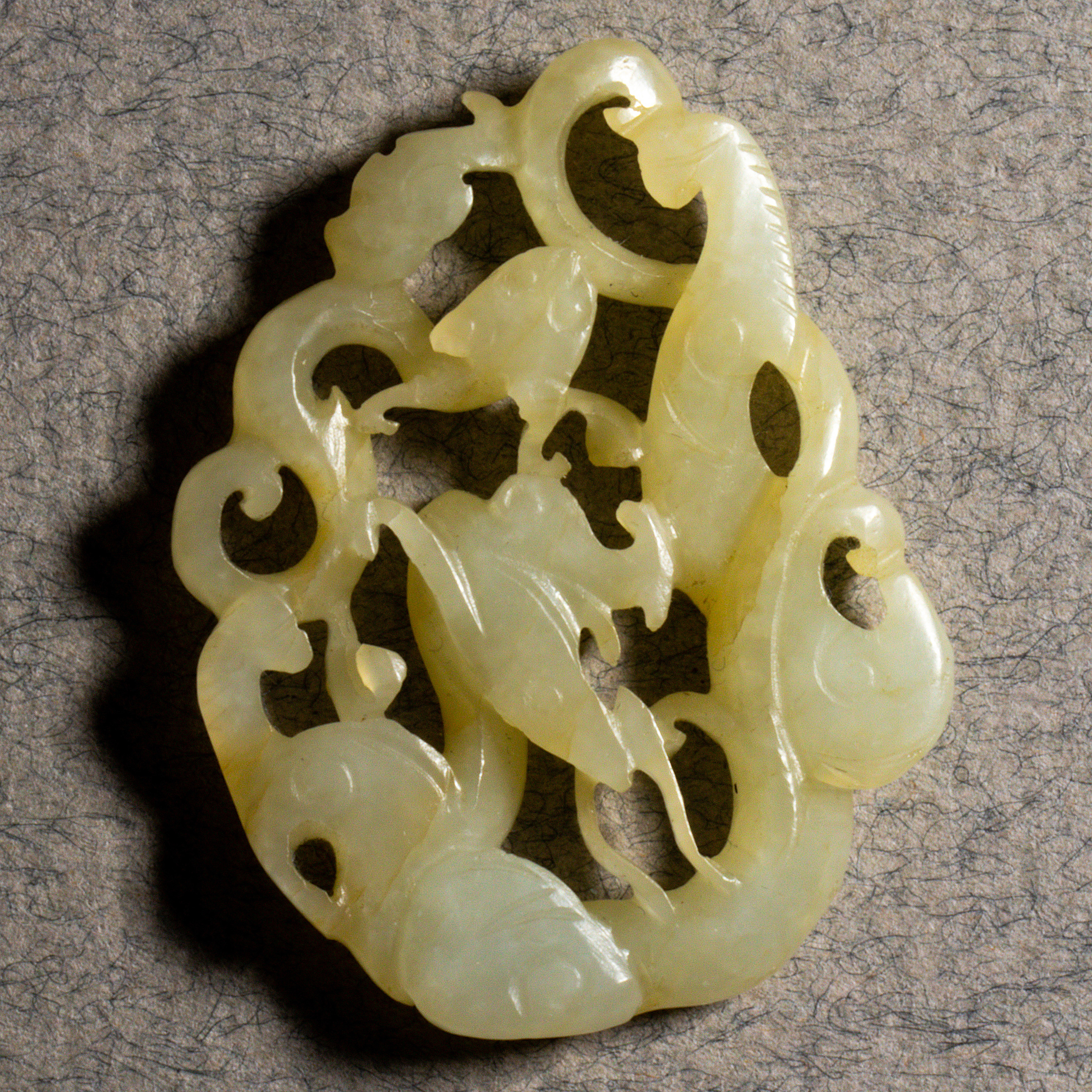 CHINESE JADE OPENWORK PLAQUE