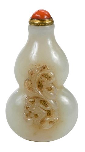 CHINESE JADE OR HARDSTONE DOUBLE