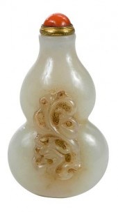 CHINESE JADE OR HARDSTONE DOUB