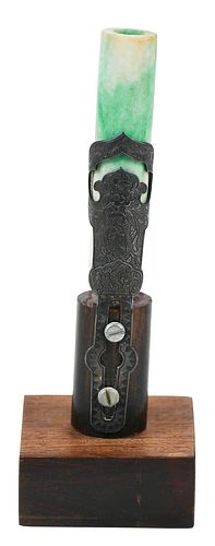 CHINESE JADE OR HARDSTONE HOLLOW