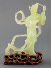 CHINESE JADE QUAN YIN SCULPTUR