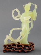 CHINESE JADE QUAN YIN SCULPTUR