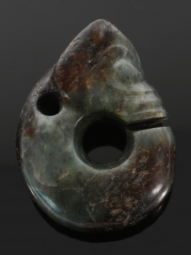 CHINESE JADE TOMB AMULET - Carved