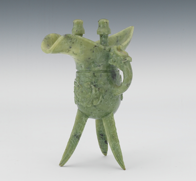 Chinese Jade Vessel in "Jue"