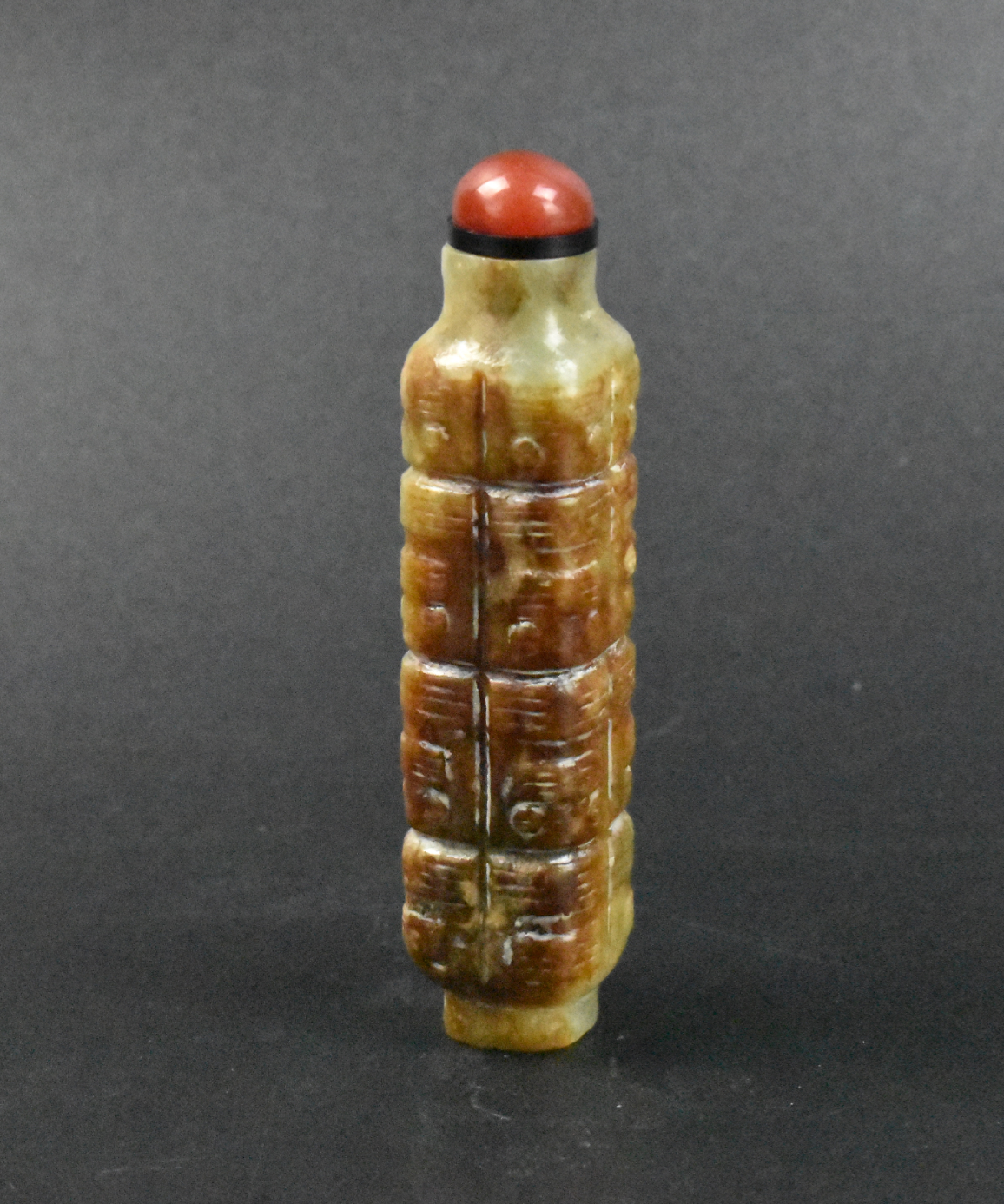 CHINESE JADE"CONG"SHAPED SNUFF