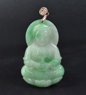 CHINESE JADEITE CARVED GUANYIN