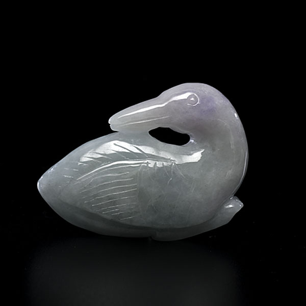 Chinese Jadeite Duck Carving