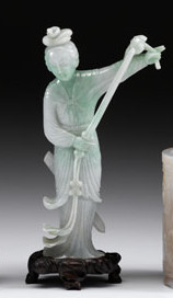 Chinese jadeite figure    early