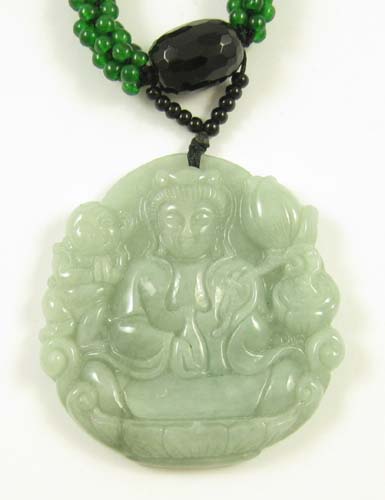 CHINESE JADEITE OVOID CARVED