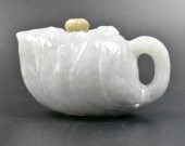 CHINESE JADEITE TEAPOT & COVER