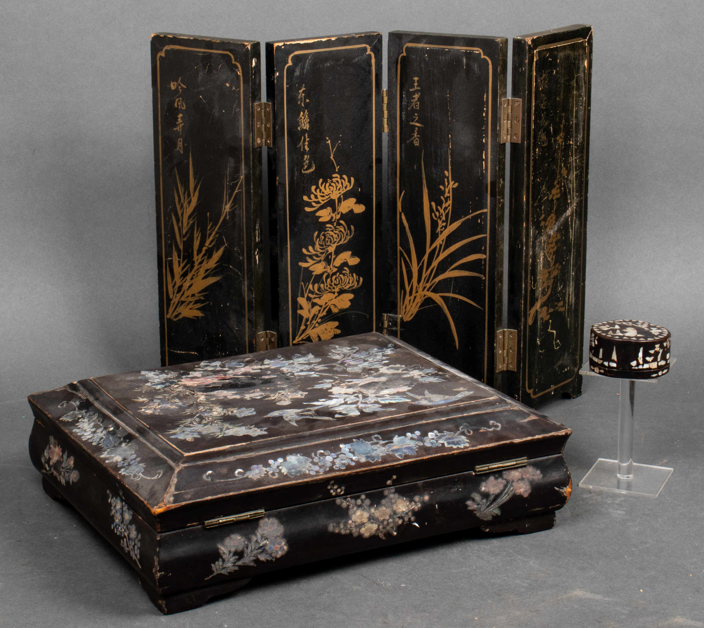CHINESE & JAPANESE LACQUERED &