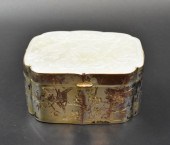 CHINESE JEWEL BOX W/ CARVED JA