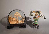 CHINESE JEWELED HARDSTONE FLOW