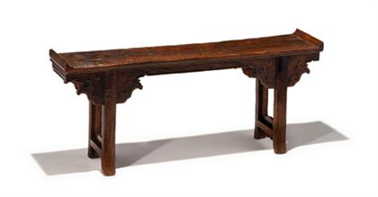Chinese jumu recessed-leg bench 
