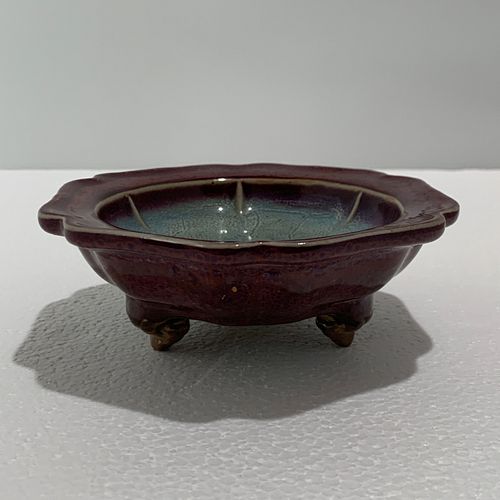 CHINESE JUN-TYPE TRIPOD BRUSH