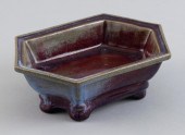 CHINESE JUN WARE PORCELAIN HEX