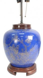 CHINESE KANGXI POWDER BLUE GIN