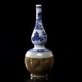Chinese Kangxi Rose Water Bott