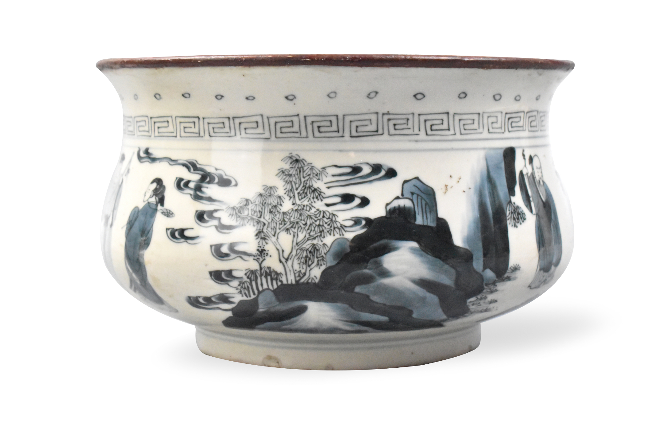 CHINESE KANGXI STYLE BLUE & WHITE
