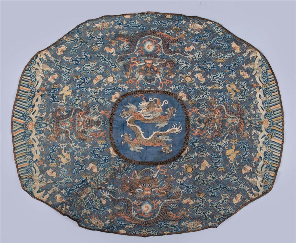 CHINESE KESI DRAGON ROUNDEL, QING