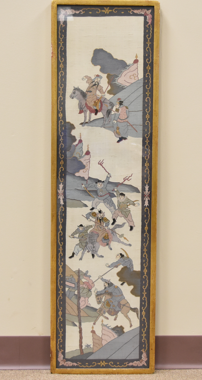 CHINESE KESI EMBROIDERY W/ BATTLE