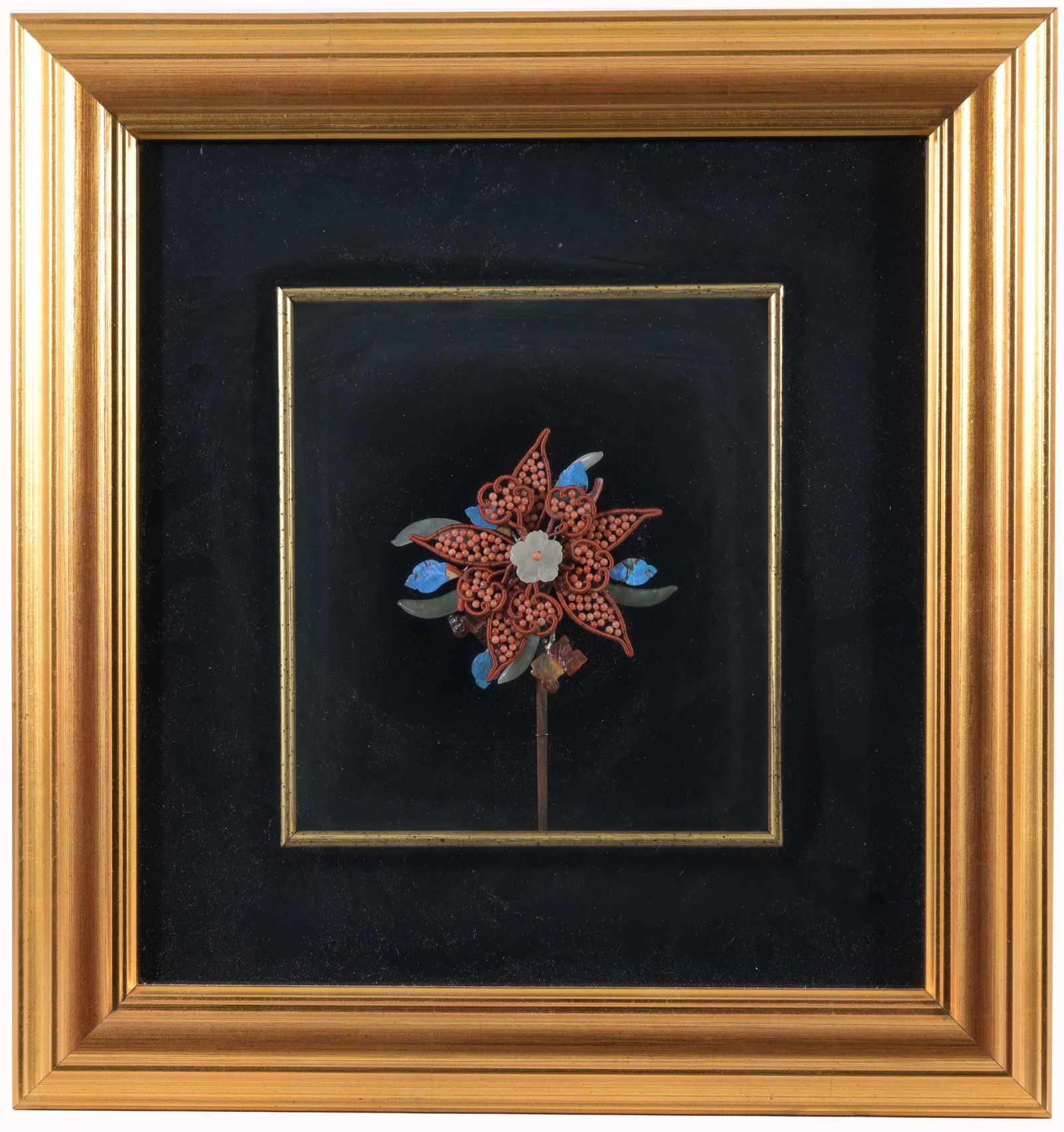 CHINESE KINGFISHER CROWN PIN