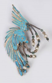 CHINESE KINGFISHER ORNAMENT, L
