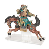 CHINESE KOJI POTTERY RIDER IN