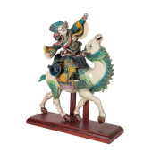 CHINESE KOJI POTTERY RIDER IN