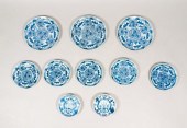 CHINESE "KRAAK" BLUE AND WHITE