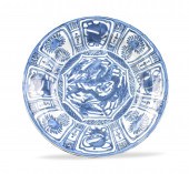 CHINESE KRAAK BLUE & WHITE PLA