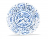 CHINESE KRAAK BLUE & WHITE PLA