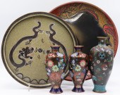 CHINESE LACQUER AND CLOISONNE