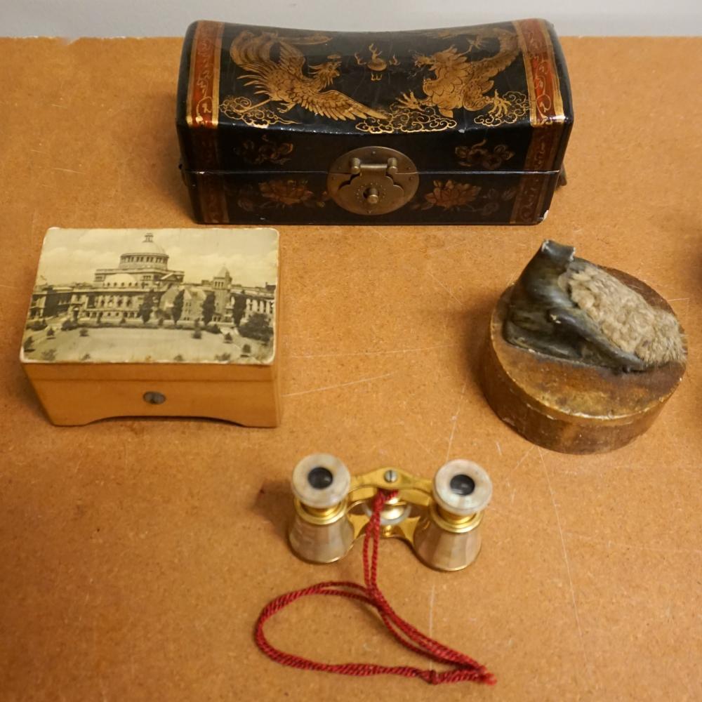 CHINESE LACQUER BOX, WOOD MUSIC
