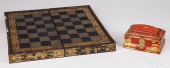 CHINESE LACQUER CHESS BOARD AN