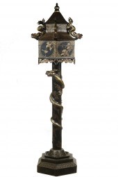 CHINESE LACQUER & GILT FLOOR S